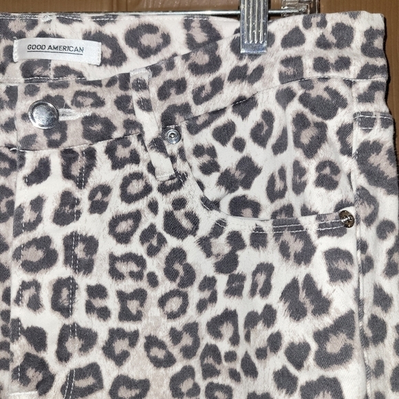 + Good American Good Waist Crop Animal print jeans - Picture 10 of 12
